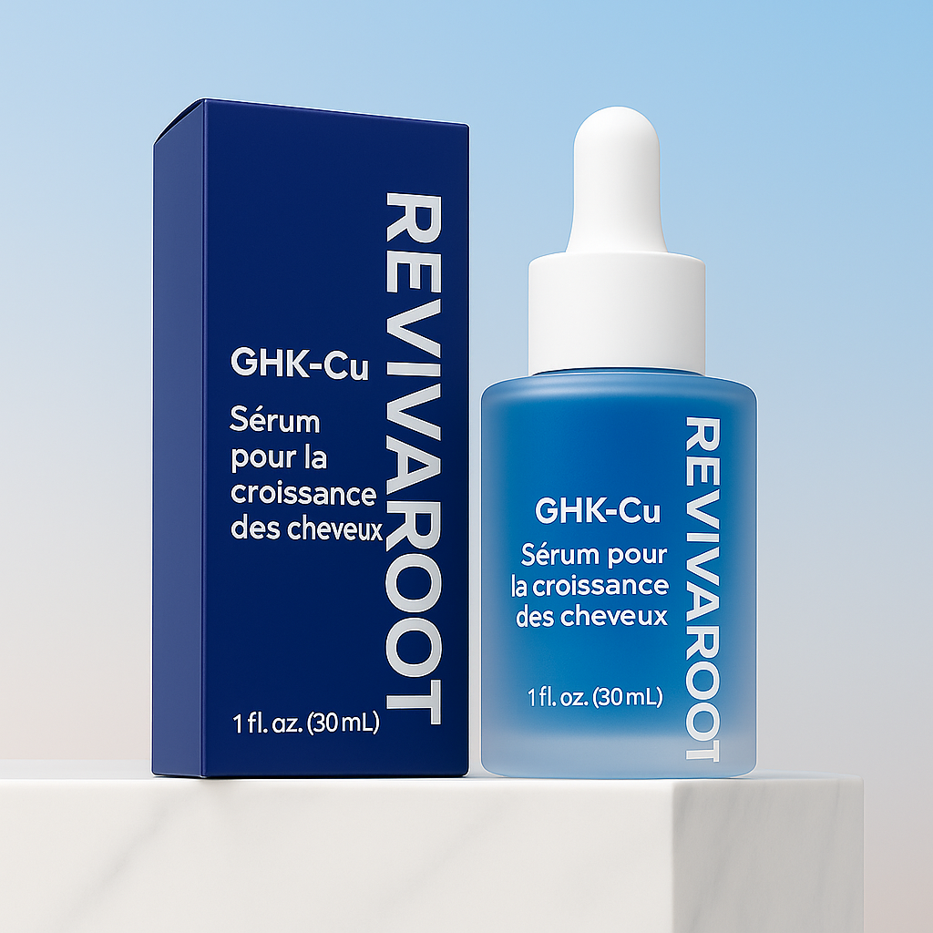 Sérum revitalisant à base de GHK-Cu pour la croissance capilaire